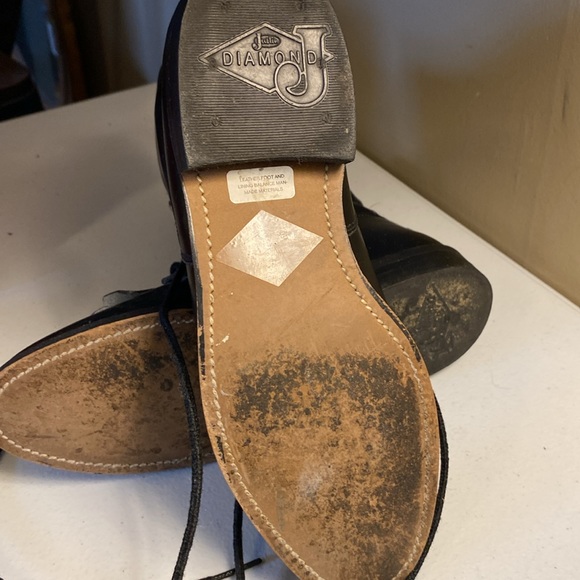 Justin Diamond J 506 L Black Keltie Lace Up Boots - Picture 10 of 14